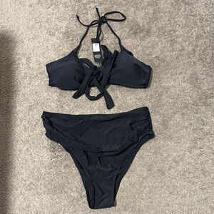 Fashion Nova Classic Black Bikini Set